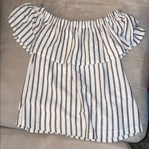 Over the shoulder blouse